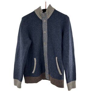 Avalon Vail Beaver Creek Size 56 EU Virgin Wool 46 US Men's Cardigan Sweater‎